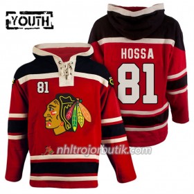 Barn Ishockey Chicago Blackhawks Marian Hossa 81 Röd Sawyer Hooded Sweatshirt